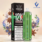 12K Puffs Al-Fakher Crown Bar Crystal V2 Disposable Vape