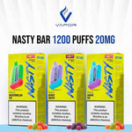 Nasty Bar 1200 Puffs 20mg: Non-Rechargeable Disposable Vape