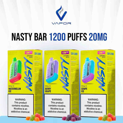 Nasty Bar 1200 Puffs 20mg: Non-Rechargeable Disposable Vape
