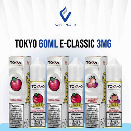 60ml Tokyo E-Liquid 3mg Classic Series
