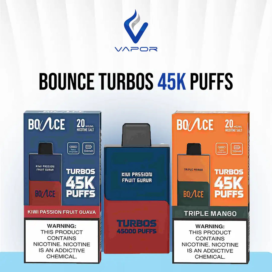 Bounce Turbos 45K Puffs 20mg, Sharjah