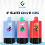 JNR Hexa Fuse 6-in-1 120K 50Mg Disposable Vape in UAE