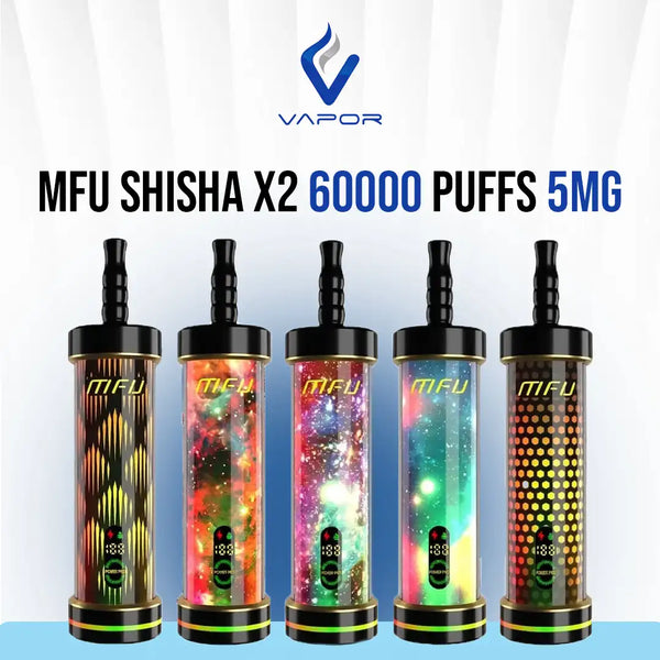 MFU 5mg Shisha X2 60000 Puffs Hookah Disposable Vape