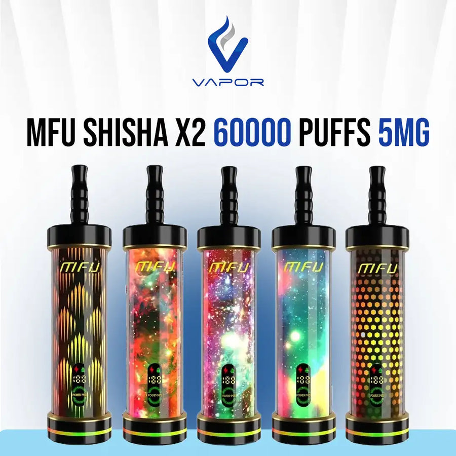 MFU 5mg Shisha X2 60000 Puffs Hookah Disposable Vape