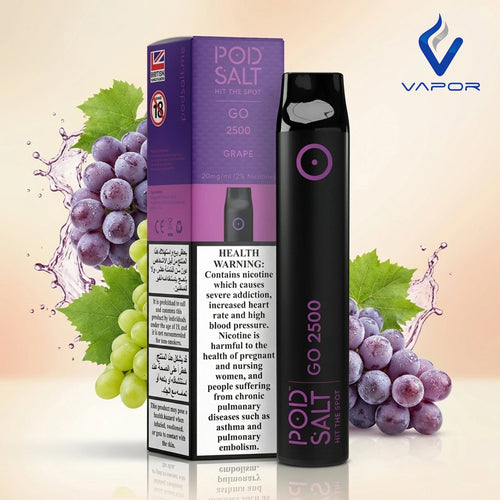 2500 Puffs Pod Salt Go 20mg Disposable Vape, Dubai