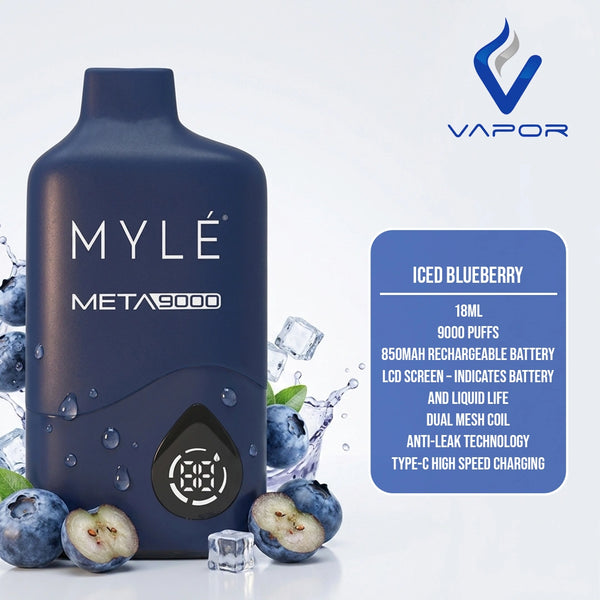 Myle Meta 9000 Puffs Disposable Vape, Dubai