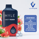 Myle Meta 9000 Puffs Disposable Vape, Dubai