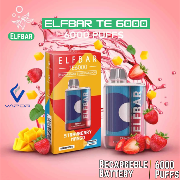 Elfbar Te 6000 Puffs Disposable Vape