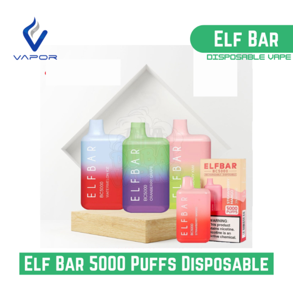 Elf Bar 5000 Puffs Disposable Vape In Dubai