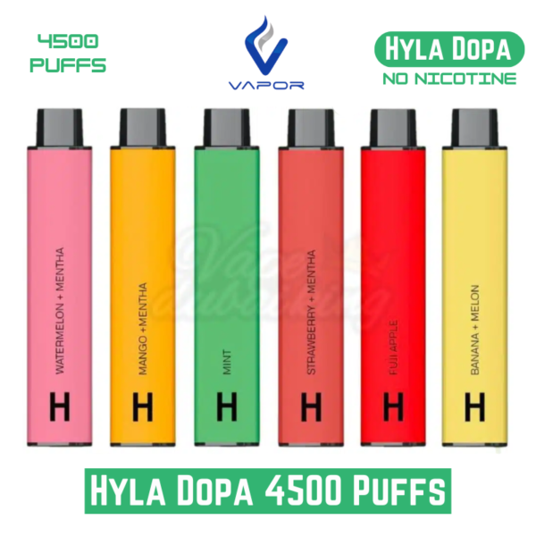 Hyla Dopa 4500 Puffs No Nicotine Disposable