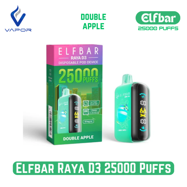 Buy Elfbar Raya D3 25000 Puffs Disposable Vape in Dubai