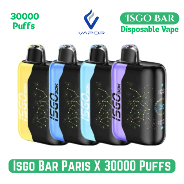 Buy Isgo Bar Paris X 30000 Puffs Disposable Vape in Dubai