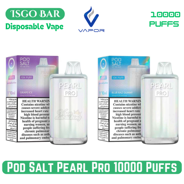 Buy Pod Salt Pearl Pro 10000 Puffs Disposable Vape in Dubai