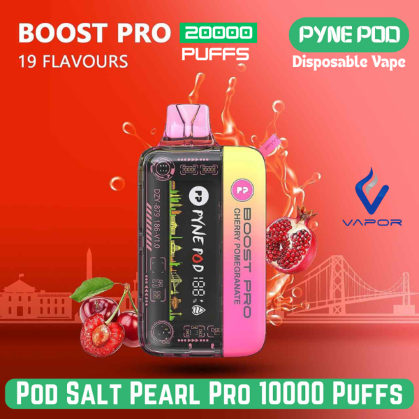 Buy Pyne Pod Boost Pro 20000 Puffs Disposable Vape in Dubai