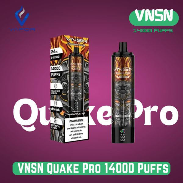 Buy VNSN Quake Pro 14000 Puffs Disposable Vape in Dubai